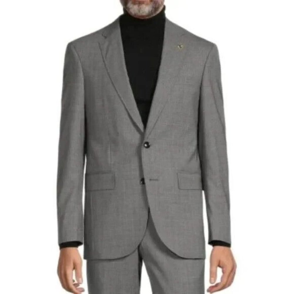Ted Baker Suit Jacket Men's 40R Gray Texture Jay CT Sport Coat Only